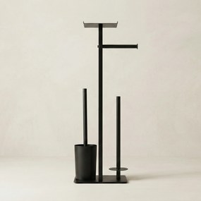 Stojak na papier toaletowy i szczotkę do WC z półką na telefon HYLLA,  65 cm