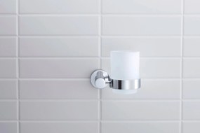 Duravit D-Code kubek na szczoteczki do zębówChrom - prawostronny