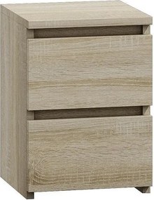 Szafka Nocna Malwa M2 | Dąb Sonoma | 30x30x40cm | 2 Szuflady