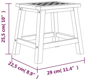 Taboret drewniany do łazienki  C1-G88