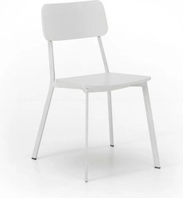 Zestaw 4 nowoczesnych sof z lakierowanego drewna "Ade" w konstrukcji pranzo z metalu cm 51,5x51 82h