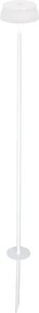 Lampa podłogowa Zafferano SISTER LIGHT Picchetto Wi-Fi Smart Pearl White z możliwością ładowania i ściemniania
