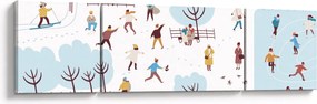 Obraz - Wesołej zimy (170x50 cm)