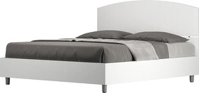 Łóżko wyposażone w stelaż z listwami 160x200 Frassino biała Dora