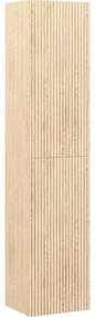 Mexen Rivel słupek łazienkowy 35 cm, 2 drzwi, ryflowany, dąb - 91A21-03016-2-BF81