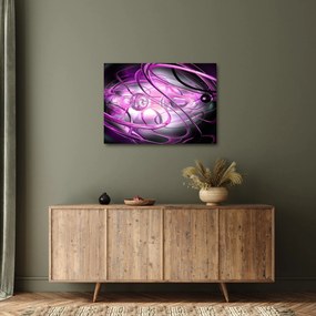 Obraz pięknej fioletowej abstrakcji (70x50 cm)