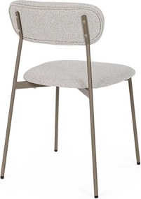 Jasnobrązowe tapicerowane krzesło Inka – Yes Everyday