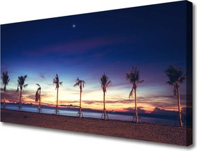 Fotoobraz na płótnie Egzotyczna Plaża pod Palmami