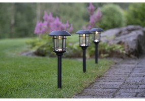 Zestaw 3 ogrodowych lamp solarnych LED Star Trading Fride, wys. 34 cm