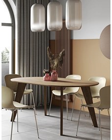 Stół z blatem w dekorze orzecha 100x180 cm Lago – TemaHome