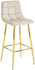 Beżowy hoker welurowy glamour L0-C55