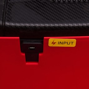 HOMCOM Samochód dziecięcy Lamborghini auto do zabawy SUV z pilotem muzyką kolor czerwony