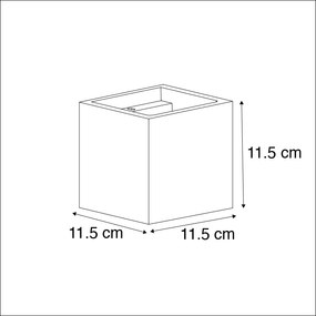 Industrialny Kinkiet / Lampa scienna beton - BoxPrzemysłowy Oswietlenie wewnetrzne