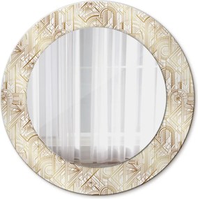 Lustro dekoracyjne okrągłe Kompozycja art deco