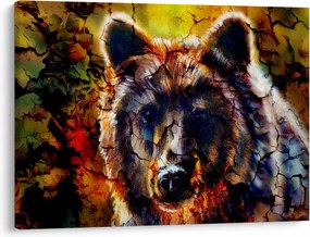 Obraz - Niedźwiedź, malarstwo (70x50 cm)