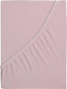 PrzytulneMieszkanie.pl Prześcieradło jersey do dziecięcego łóżeczka EXCLUSIVE 70x140 cm w kolorze stary róż