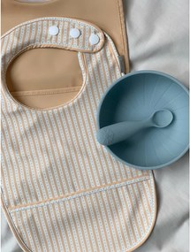 Niebieskio-szare łyżeczki dla dzieci z silikonu zestaw 2 szt. Midnight Mix – Cam Cam Copenhagen