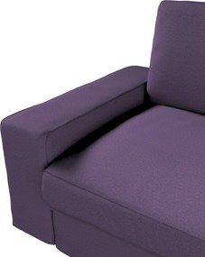 Pokrowiec na sofę Kivik 3-osobową, nierozkładaną kolor fioletowy tkanina strukturalna