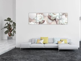 Obraz - Kwiat róży (170x50 cm)
