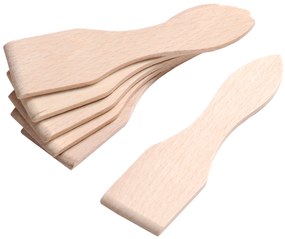 Łopatka do raclette, 8 szpatułek z drewna bukowego, 13 cm, Kesper