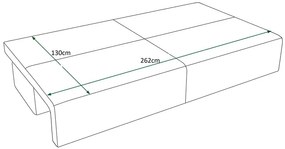 Biała rozkładana sofa - Lider 3X