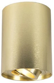 Reflektor sufitowy złoty/mosiądz, regulowany i obrotowy - Rondoo up