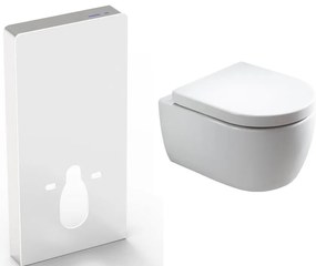 Kompletny zestaw WC 41: Miska WC NT2039Deska Soft-Close - Moduł sanitarny 805S z czujnikiem ruchu
