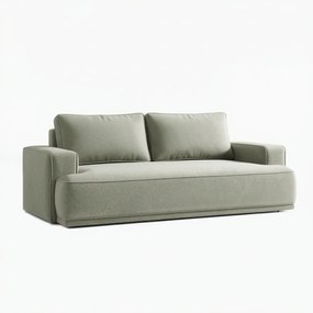 Sofa z Funkcją Spania CAMELIA Szara Boucle Nowoczesna