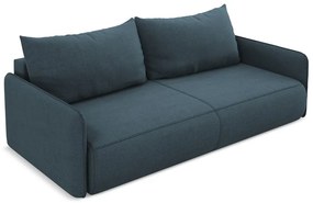 Niebieska rozkładana/ze schowkiem sofa 216 cm Nanea – Makamii