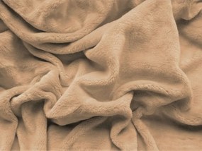 PrzytulneMieszkanie.pl Prześcieradło z mikropluszu SOFT 200x220 cm beżowe