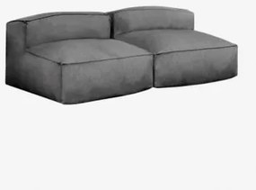 Sofa Modułowy 2-częściowy Do Ogrodu Dojans Szary Granit - Sklum