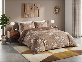 PrzytulneMieszkanie.pl PrzytulneMieszkanie.pl Pościel z mikroflanelu BRONIVA brązowe Rozmiar pościeli: 70 x 90 cm | 140 x 200 cm