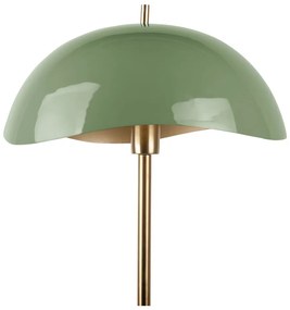 Lampa stojąca w zielono-złotym kolorze z metalowym kloszem (wysokość 154 cm) Waved – Leitmotiv