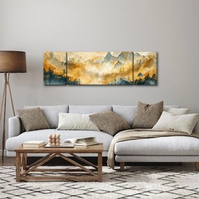 Obraz - Góry, akwarela (170x50 cm)