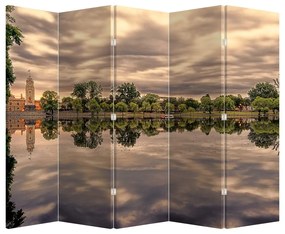 Parawan - Jezioro i drzewo (210x170 cm)