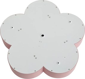 Dziecięca lampa sufitowa różowo-biała - Lucille