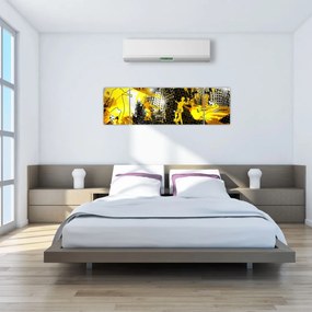 Obraz - Piłka nożna w wielkim mieście (170x50 cm)