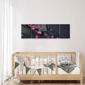 Obraz abstrakcji 3D (170x50 cm)