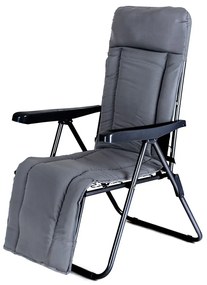 Happy Green Składane krzesło ogrodowe Manilla 74 x 57 x 106 cm, szary