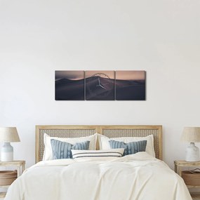 Obraz - Wydmy piaskowe (z zegarem) (90x30 cm)