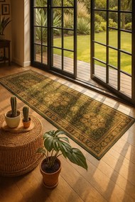 Zielony chodnik dywanowy na metry A1-T65