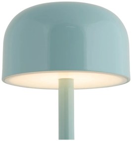 Jasnoniebieska lampa stołowa LED z metalowym kloszem (wysokość 24,5 cm) James – Leitmotiv