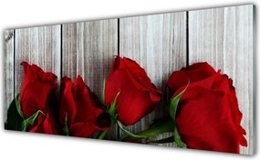 Panel nad blat kuchenny Aksamitne Róże W Rozkwicie