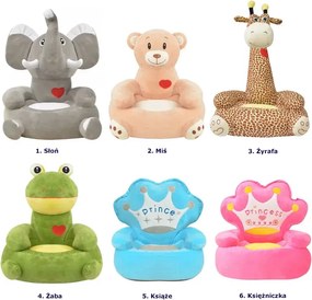 Beżowy fotelik dziecięcy pluszowy miś - Almada