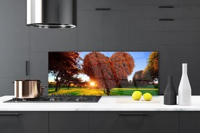 Panel Szklany Drzewo w Kształcie Serca