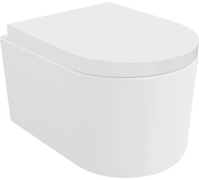 Mexen Sofia miska wc Rimless z deską wolnoopadającą twarda, duroplast, biała połysk - 30540200