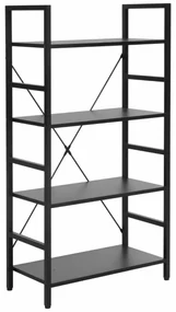 Regał na książki LOFT R4 czarny/czarny mat SIGNAL