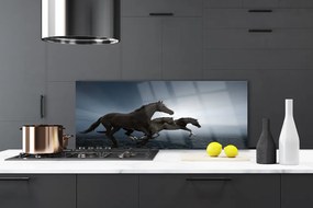 Szkło Ozdobne do Kuchni Konie Na Wolnym Wybiegu