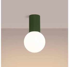 Sollux SL.1723 - Plafon łazienkowy HALO 1xG9/8W/230V IP44 zielony