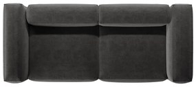 Ciemnoszara sofa 264 cm Bergano – Cosmopolitan Design